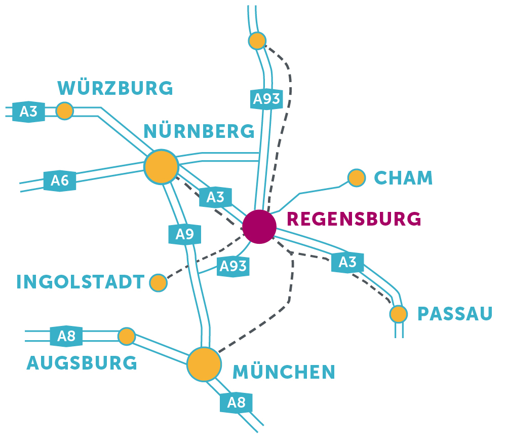 Karte zur Hochzeitslocation